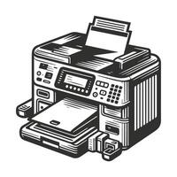 Printer Design All in One Isolated vector