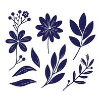 Detailed Baroque Flowers in Hand Drawn Style vector