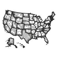 Unique Hand Drawn Outline Map Designs vector