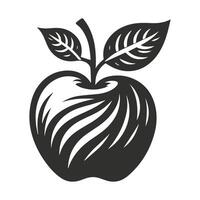 Rustic Apple Engraving for Nature Lovers vector