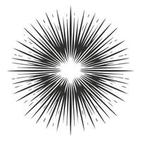 Sunburst Patterns with Vintage Flair vector