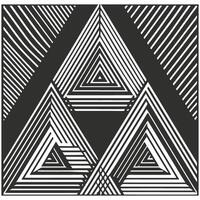 Elegant Flat Monochromatic Patterns vector