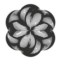 Monochromatic Flat Design Patterns Overview vector