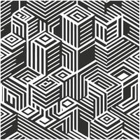 Flat design monochromatic pattern. vector