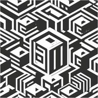 Creative Flat Monochromatic Design Patterns vector
