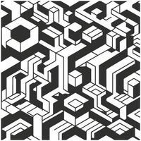 Unique Flat Monochromatic Patterns vector