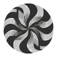 Flat Monochromatic Pattern Inspiration vector