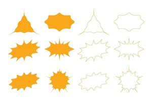 Sunburst Abstract Shapes and Geometric Design vector