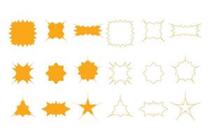 Sunburst Geometric Vectors in Abstract Style