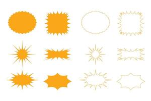 Abstract Rays and Sunburst Geometric Design vector