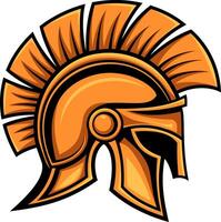 Bold Spartan Helmet Icon - High-Resolution Art - Spartan helmet isolated on a white background. illustration. vector