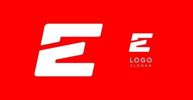 Bold angular letter E, geometric cutouts, minimalist sporty style, dynamic corporate identity, athletic and automotive logo, strong typographic design. typeset vector