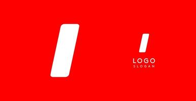 Bold angular letter I, geometric cutouts, minimalist sporty style, dynamic corporate identity, athletic and automotive logo, strong typographic design. typeset vector