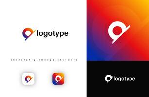 Sporty futuristic angular logo. Sharp geometric dynamic edges letter o. Minimalist innovative emblem for tech, game app, music, sport, design agency, digital space identity. illustration vector