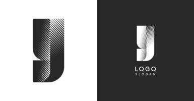 Y letter. Sharp contrast monogram strike diagonal hatching for industrial yet modern look. High bold logo template. Logotype concept design for brand in tech, architecture, fashion vector