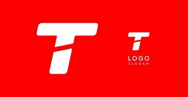 Bold angular letter T, geometric cutouts, minimalist sporty style, dynamic corporate identity, athletic and automotive logo, strong typographic design. typeset vector