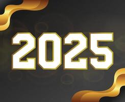 2025 Happy New Year Holiday Isolated Design Abstract Illustration vector