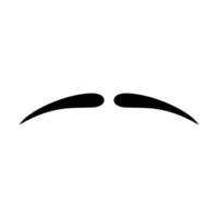 Thin Mustache Icon Logo Template Illustration Design vector