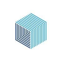 Abstract Hexagon Line Logo Template Illustration Design vector