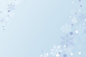 Snow falling background . Blue scene and decorated with falling snowflakes. There is a copy space for design. Winter, Christmas and New Year concept. vector