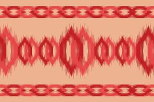 Seamless pattern, red and white sweater fabric pattern, Christmas and New Year winter ikat, textile apparel knitting pattern. vector