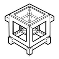 Isometric 3D Multiview Orthographic Projection with Depth vector