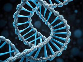 Microbiology of the human dna spiral double helix form with complex and intricate genetic structure photo