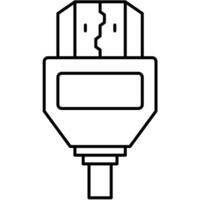 HDMI Port Icon, Monitor, connector vector