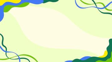 Bright Abstract Green Banner Background vector