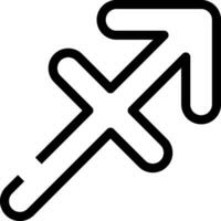 Rounded Stroke SAGITARIUS Icon vector