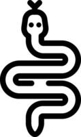 Rounded Stroke SNAKE Icon vector