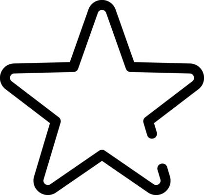 Rounded Stroke STAR Icon