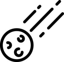 Rounded Stroke COMET Icon vector