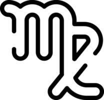 Rounded Stroke VIRGO Icon vector