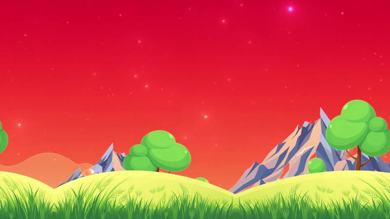 Mountain Cartoon Background Stock Video Footage for Free Download