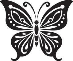 Charming Butterfly Silhouette in Minimalist Art vector