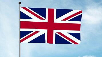 3D Illustration The Union Jack, or Union Flag, is the national flag of the United Kingdom. Additionally, it is used as an official flag in some of the smaller British overseas territories. photo