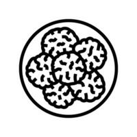 crackers raw foodist line icon illustration vector
