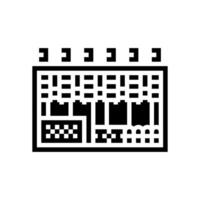 rig setup cryptocurrency mining glyph icon illustration vector
