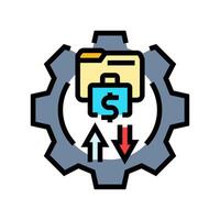 adjustments budget planning color icon illustration vector
