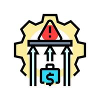 spending limits budget planning color icon illustration vector