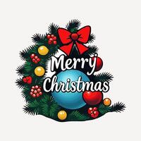 typography Christmas tree shop and get the day vector