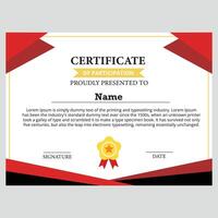 participation certificate template vector