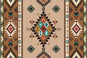 Native american Southwest design Aztec pattern and Navajo design indian ornament pattern geometric ethnic textile texture tribal aztec pattern navajo mexican fabric seamless decoration fashion vector