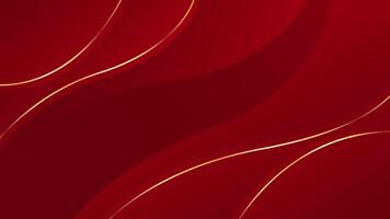 Abstract wave luxury background, red wallpaper vector