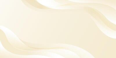 Elegant cream color luxury background. Abstract wave dynamic wallpaper vector