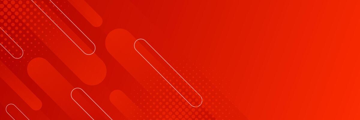 red background with white lines and dots