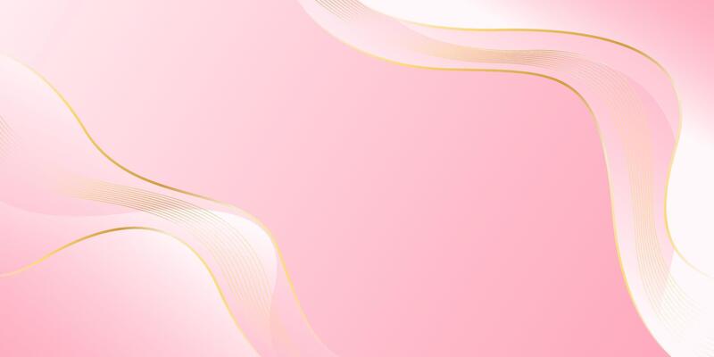 Elegant pink luxury background. Abstract wave dynamic wallpaper with gold lines. Beauty Template banner background