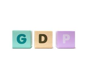 text GDP Good Distribution Practice on colorful wooden isolated on a white photo