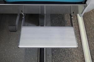 Comfortable Train Journey with Footrest - Passenger Perspective photo